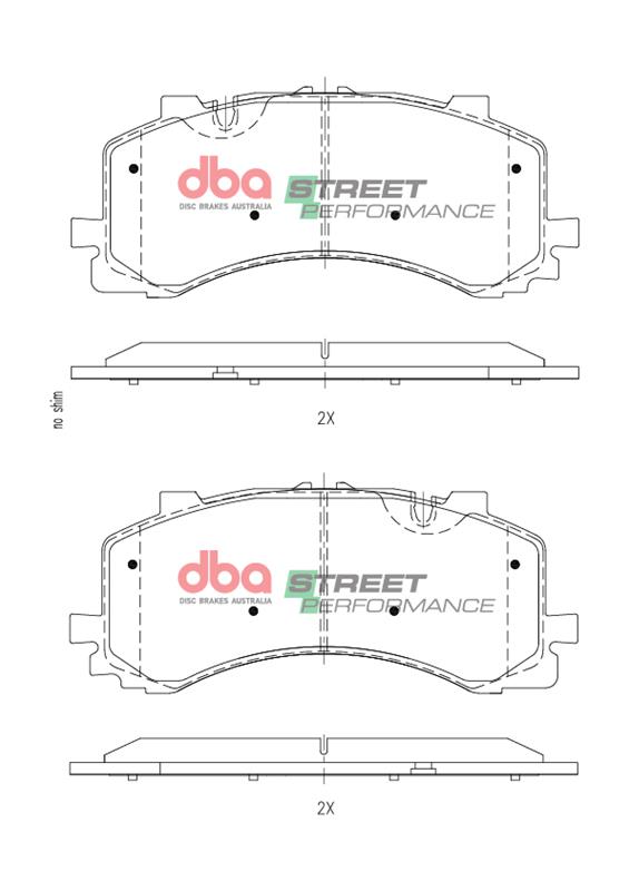 Pastillas de freno DBA Street Performance DB15124SP - Imagen 2