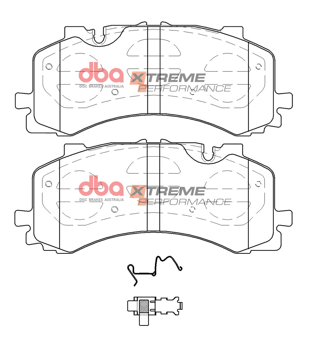 DBA Brake Kit Brake Kit - 5000 T3 Slotted & Xtreme Performance Brake Pads (2x DBA53934BLKS + DB15124XP) DBA53934BLKS-15124XP - Image 4