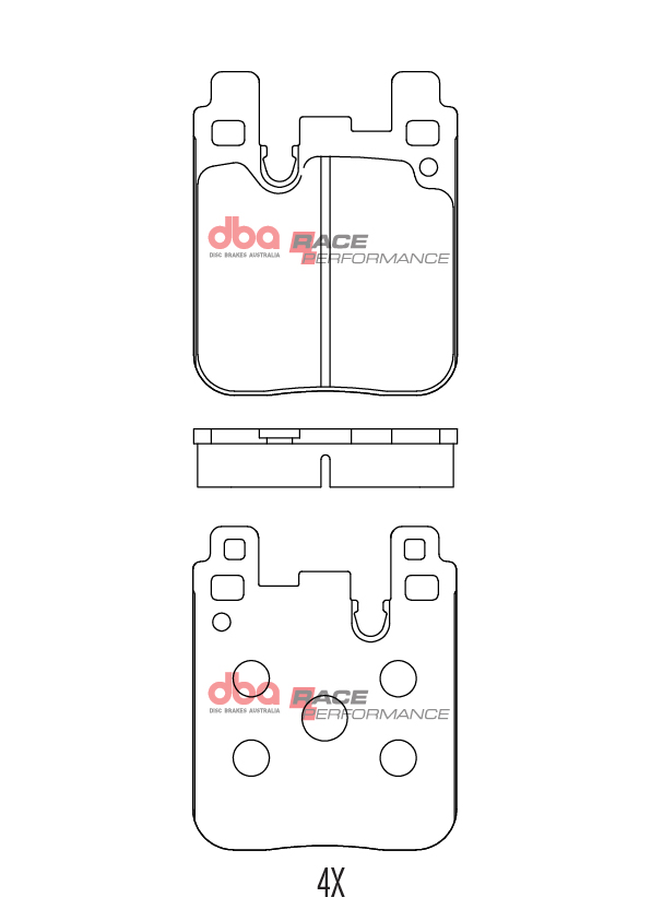 DBA Brake Pads Race Performance DB15127RP - Imagen 2