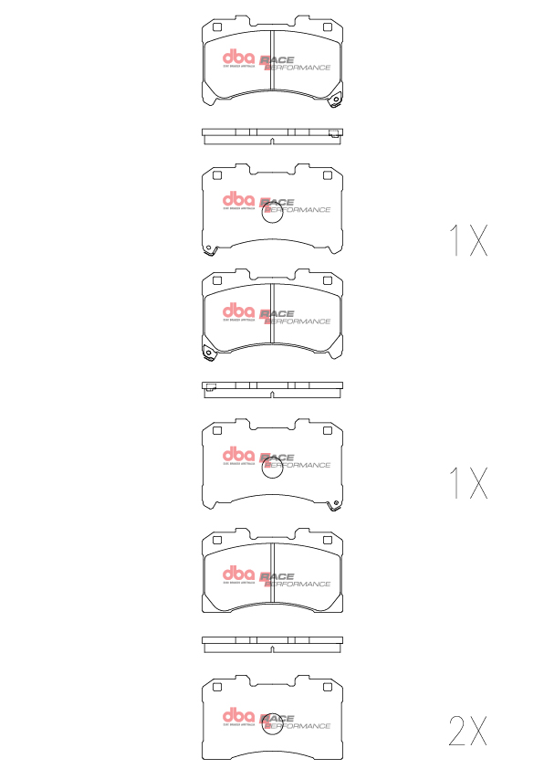 DBA Brake Pads Race Performance DB15147RP - Imagen 2