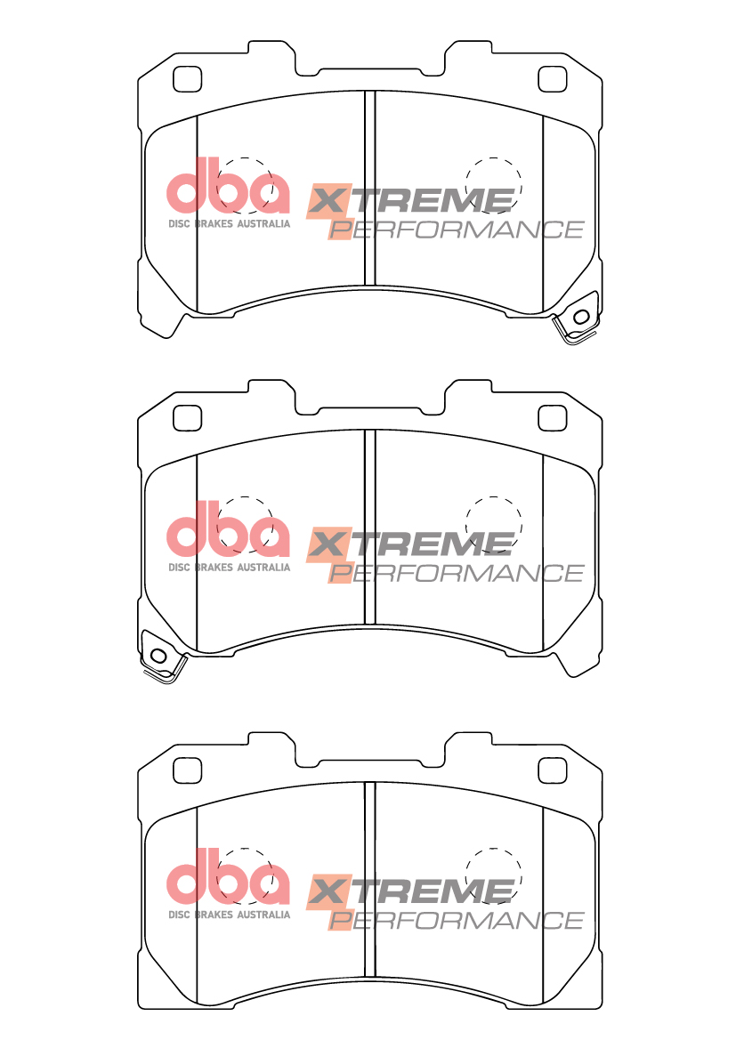 DBA Brake Kit Brake Kit - 5000 T3 Slotted & Xtreme Performance Brake Pads (2x DBA53922BLKS + DB15147XP) DBA53922BLKS-15147XP - Image 4