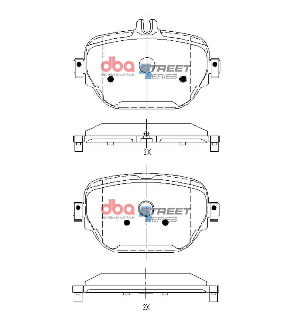 DBA Brake Disc Brake Pads Street Series DB15171SS - Imagen 2