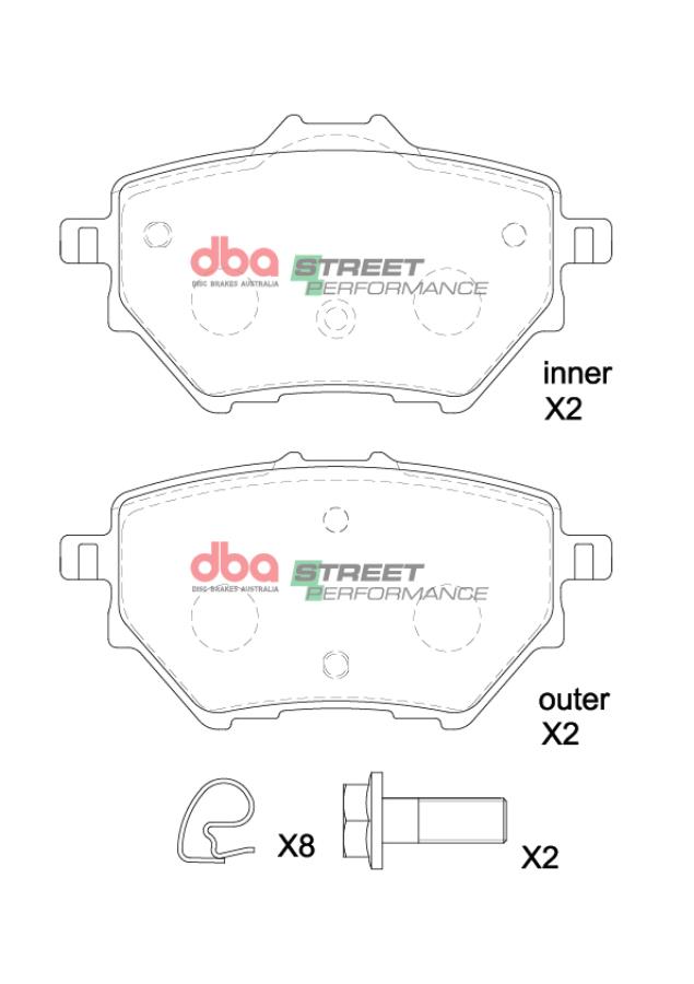 DBA Brake Pads Street Performance DB15193SP - Imagen 2