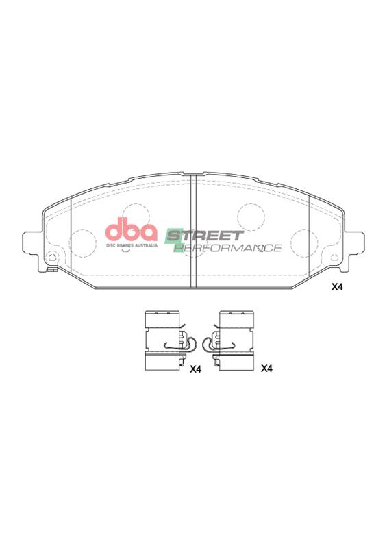 DBA Brake Pads Street Performance DB15195SP - Imagen 2