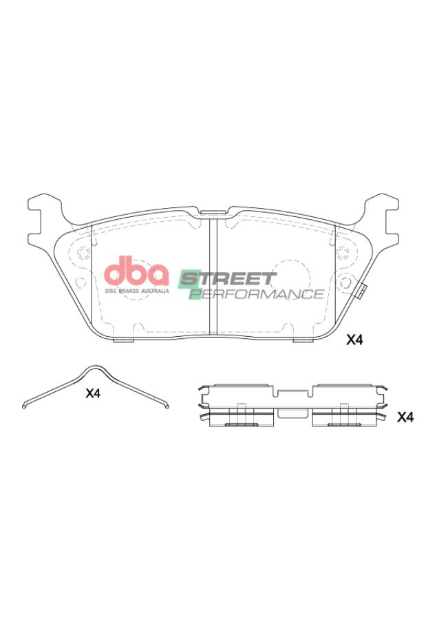Pastillas de freno DBA Street Performance DB15196SP - Imagen 2