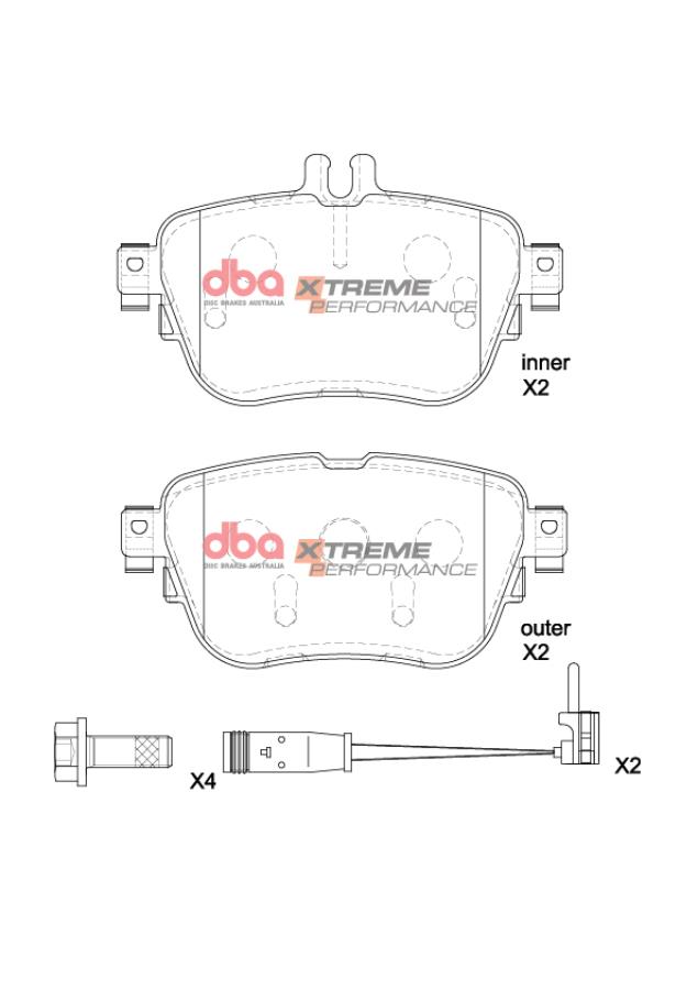 DBA Brake Pads Xtreme Performance DB15197XP - Imagen 2