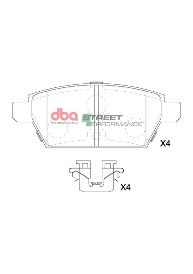 DBA Brake Pads Street Performance DB15203SP - Imagen 2