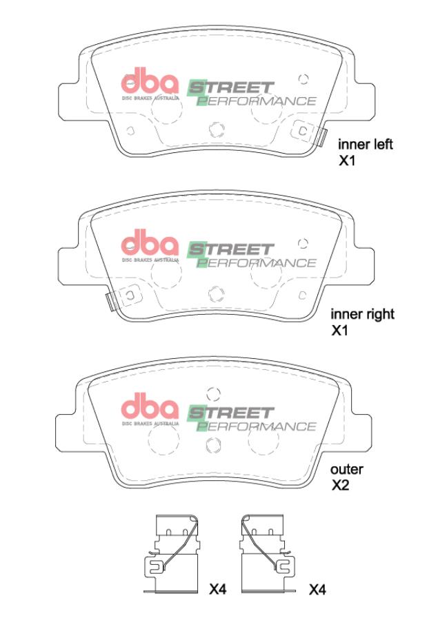 DBA Brake Pads Street Performance DB15206SP - Imagen 2