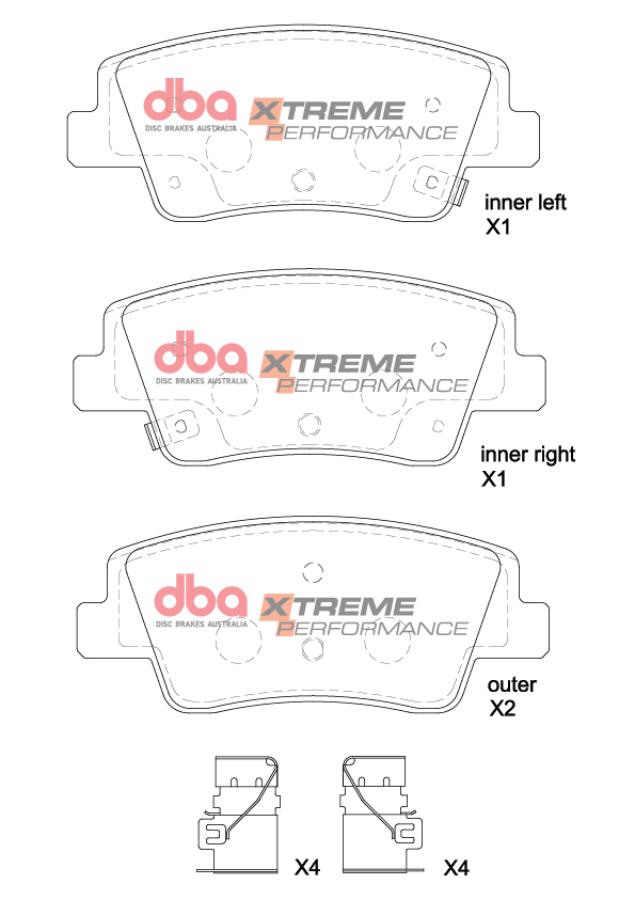 DBA Brake Pads Xtreme Performance DB15206XP - Imagen 2