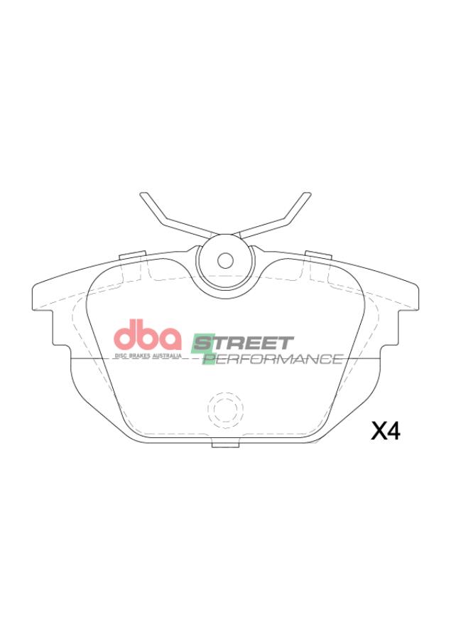 DBA Brake Pads Street Performance DB15208SP - Imagen 2