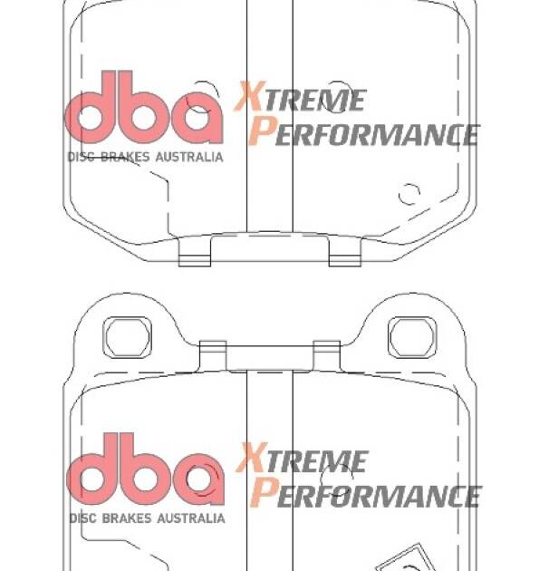 DBA Brake Kit 4000 Series Plain & Xtreme Performance Brake Pads (2x DBA4650 + DB1521XP) DBA4655-10-1521XP