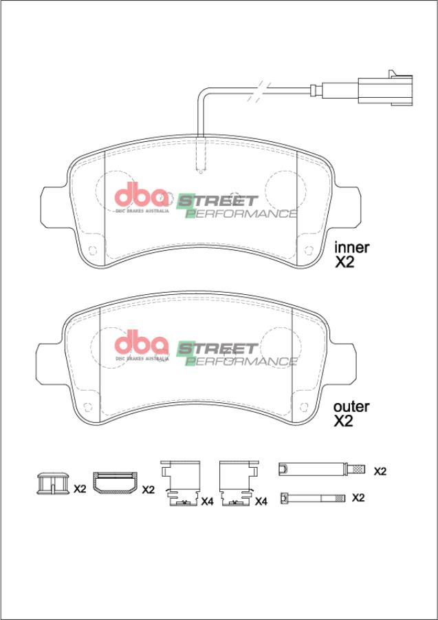 DBA Pastillas de freno Street Performance DB15221SP - Imagen 2
