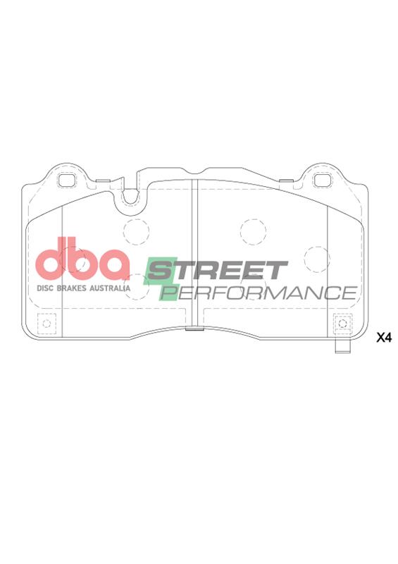 DBA Pastillas de Freno Street Performance DB15224SP - Imagen 2