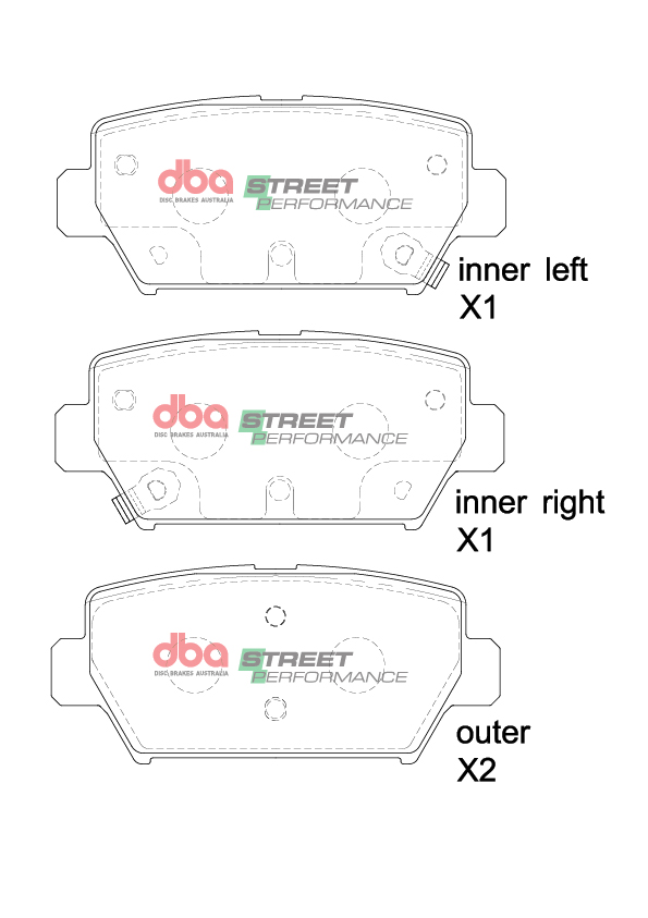 DBA Brake Pads Street Performance DB15254SP - Imagen 2