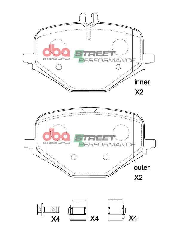 DBA Brake Pads Street Performance DB15266SP - Imagen 2
