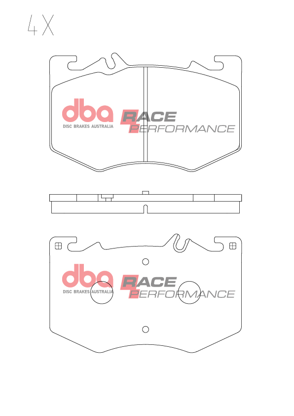 DBA Brake Pads Race Performance DB15296RP - Imagen 2