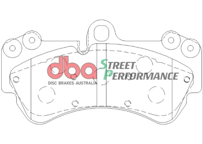 DBA Brake Kit Street Series T2 Slotted & Street Performance Brake Pads (2x DBA2244S + DB1676SP) DBA2244S-1676SP - Image 3