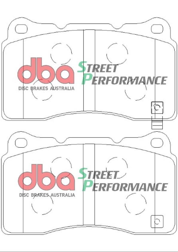 DBA Brake Kit Street Series T2 Slotted & Street Performance Brake Pads (2x DBA654S-10 + DB1678SP) DBA654S-10-1678SP - Image 3