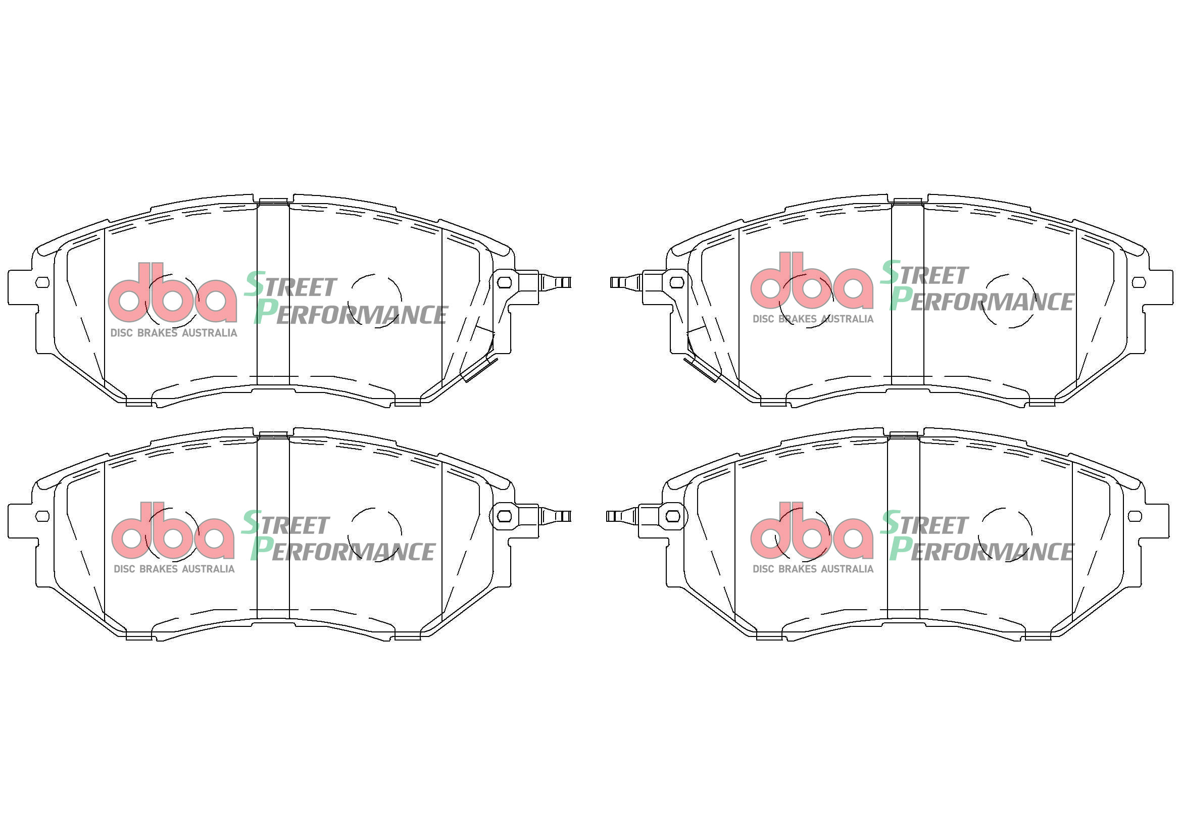 DBA Brake Kit Street Series T2 Slotted & Street Performance Brake Pads (2x DBA2650S-10 + DB1722SP) DBA2650S-10-1722SP - Imagen 3
