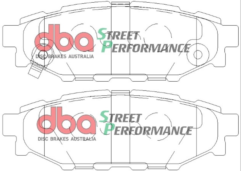 DBA Brake Kit Street Series T2 Slotted & Street Performance Brake Pads (2x DBA2663S-10 + DB1803SP) DBA2663S-10-1803SP - Imagen 2