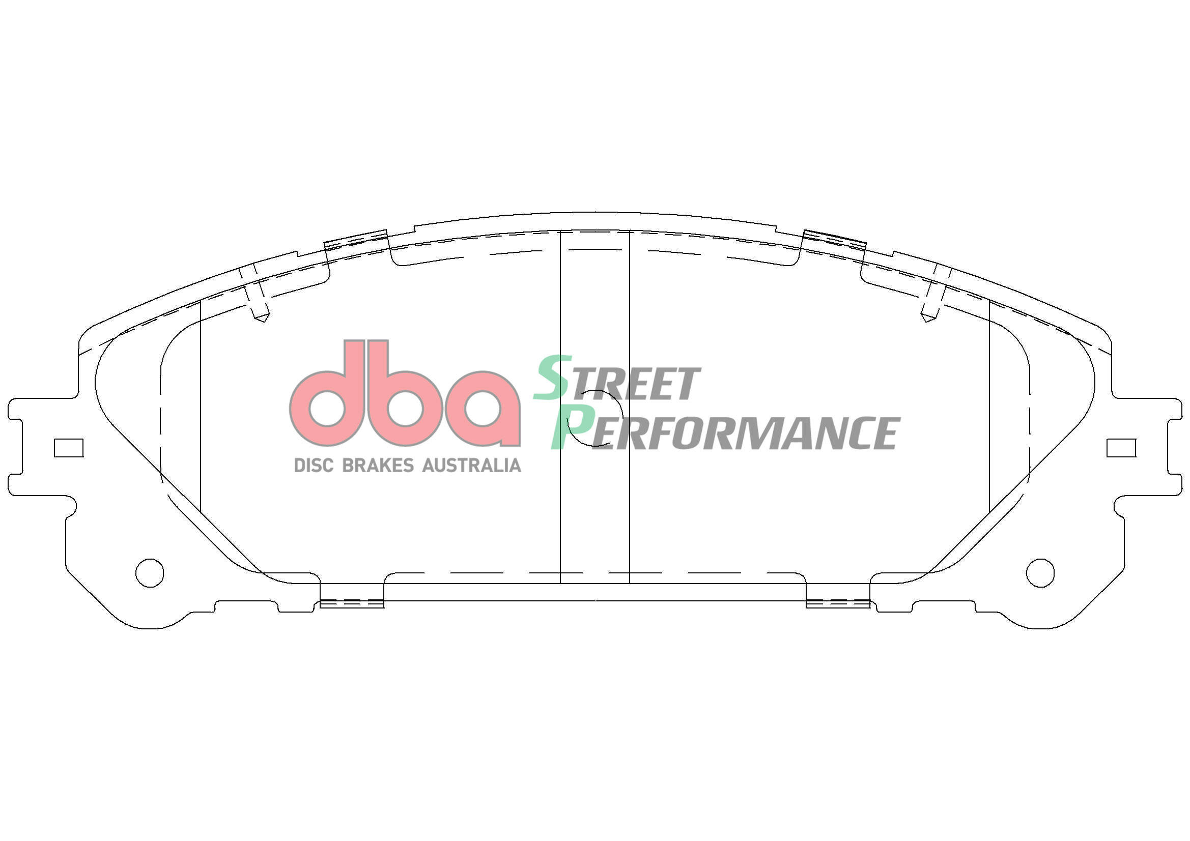 DBA Brake Kit Street Series T2 Slotted & Street Performance Brake Pads (2x DBA2748S + DB2004SP) DBA2748S-2004SP - Imagen 3