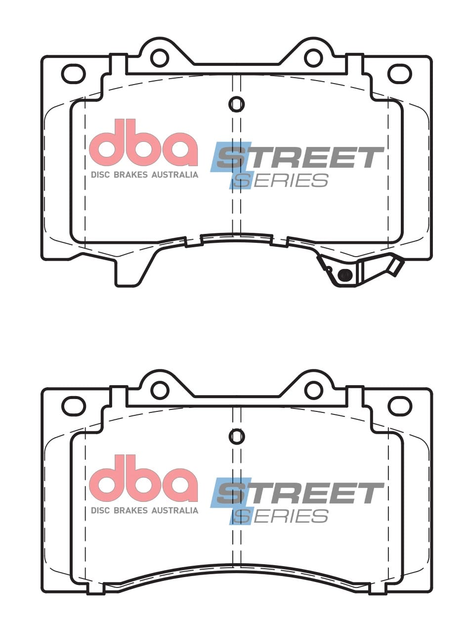 DBA Brake Disc Brake Pads Street Series Semi-metallic DB2242SS - Imagen 2