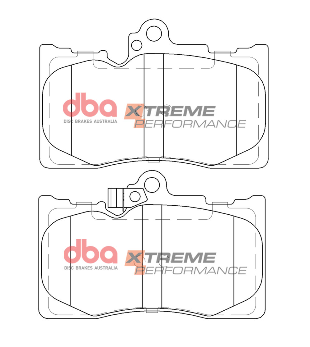 DBA Brake Kit Brake Kit - 5000 T3 Slotted & Xtreme Performance Brake Pads (2x DBA53910BLKS + DB2255XP) DBA53910BLKS-2255XP - Image 2