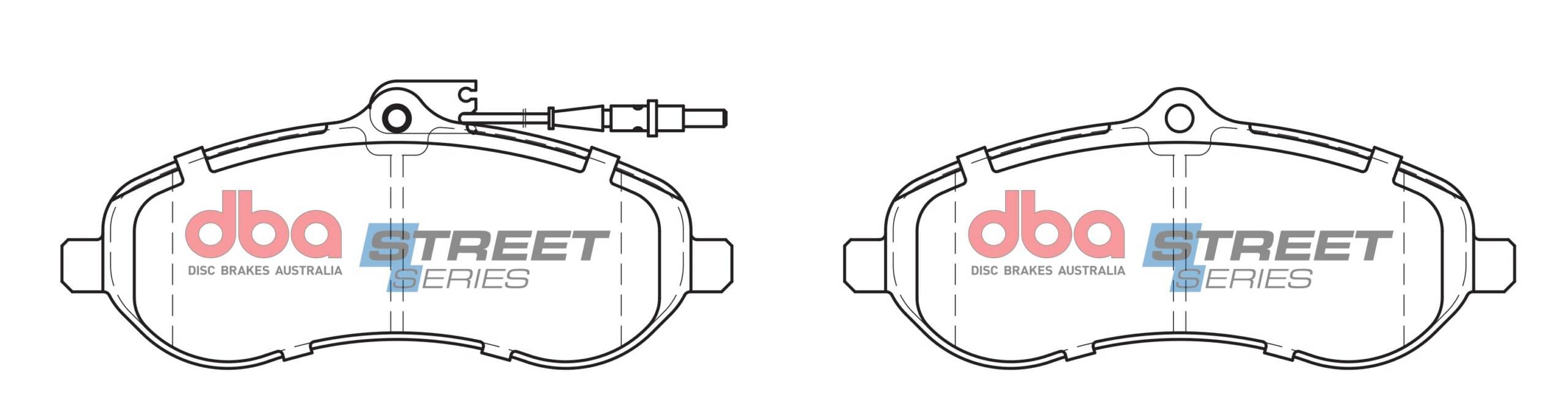 DBA Brake Disc Brake Pads Street Series Ceramic DB2326SS - Image 2