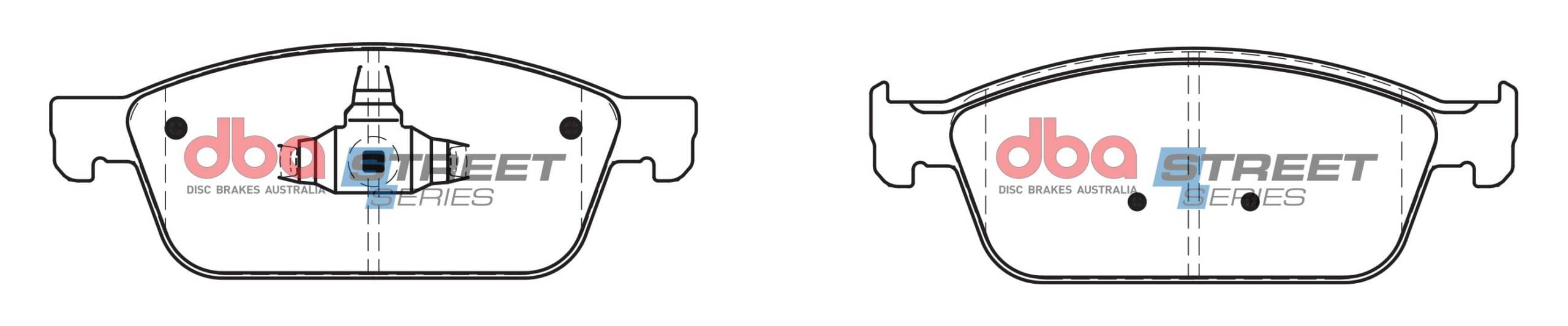 DBA Brake Disc Brake Pads Street Series Ceramic DB2353SS - Imagen 2