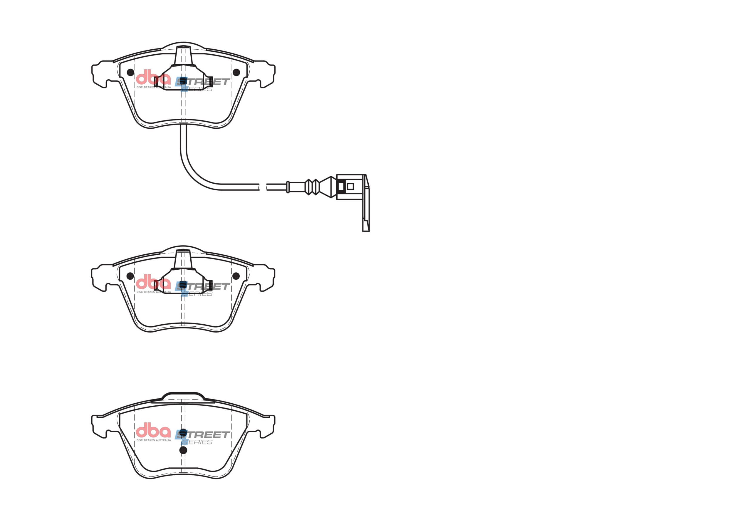 DBA Brake Disc Brake Pads Street Series Ceramic DB2402SS - Imagen 2