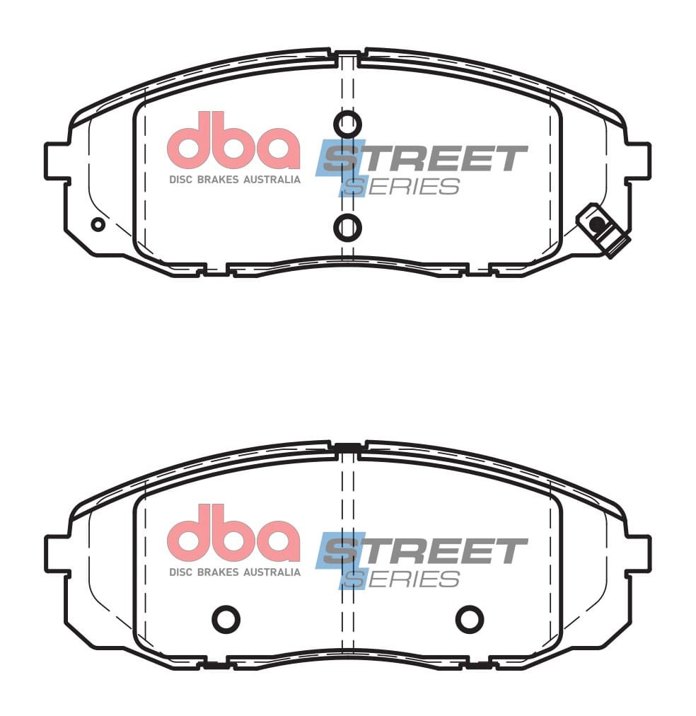 DBA Brake Disc Brake Pads Street Series Semi-metallic DB2454SS - Imagen 2