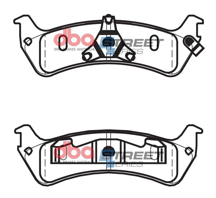DBA Brake Disc Brake Pads Street Series Semi-metallic DB7545ASS - Image 2