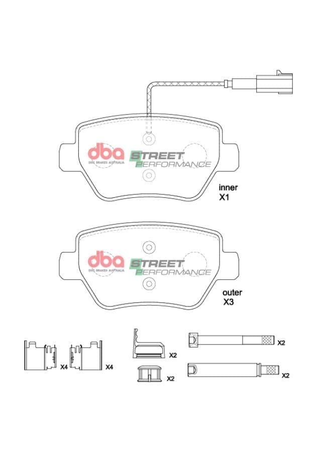 DBA Brake Pads Street Performance DB8863SP - Image 2
