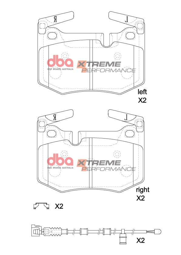 DBA Brake Pads Xtreme Performance DB8889XP - Image 2