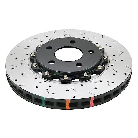 DBA Brake Disc 5000 series - Crossed Drilled & Slotted 2-Piece Black Hat DBA52990BLKXS