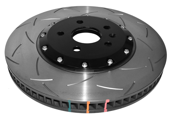 DBA Brake Disc 5000 series - T3 Slotted Black Hat - Right Hand DBA52608BLKRS
