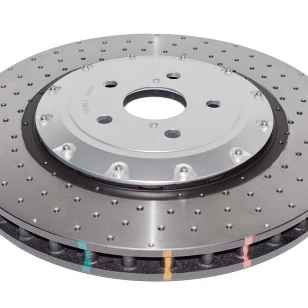 Disco de freno DBA serie 5000 - Tacos cruzados y estriados con sombrero plateado DBA52788SLVXD