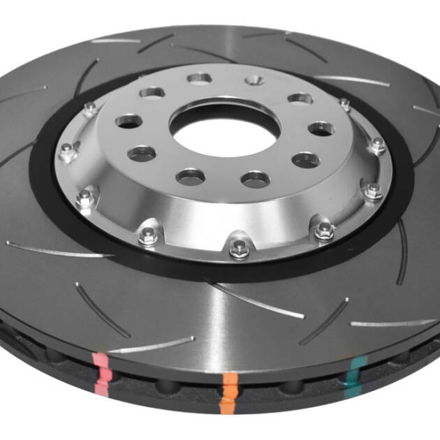 DBA Brake Disc 5000 series - T3 Slotted Silver Hat DBA52808V2SLVS