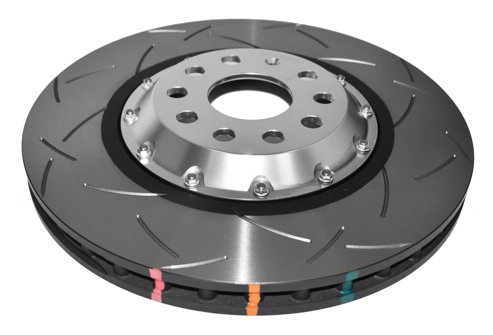 DBA Brake Disc 5000 series - T3 Slotted Silver Hat DBA52808V2SLVS