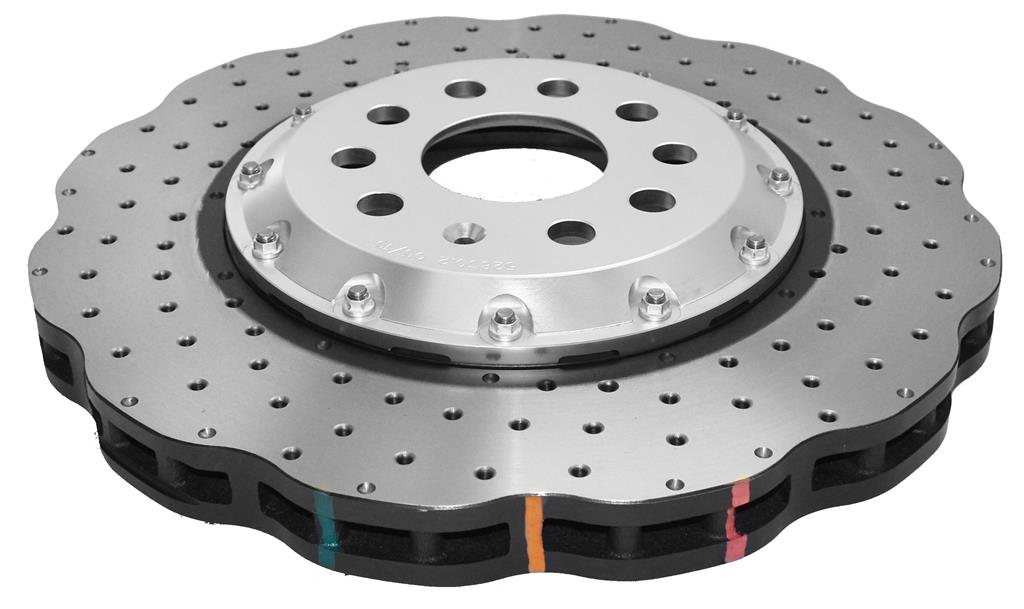 Disco de freno DBA serie 5000 - Perforado y Avellanado Sombrero Plateado DBA52830WSLVXD