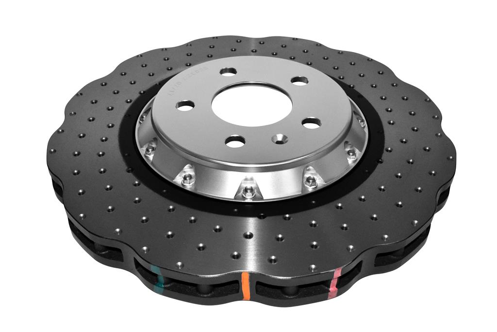 DBA Brake Disc serie 5000 – Taladrado cruzado y con rebajes, sombrero plateado DBA52832WSLVXD