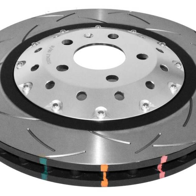 DBA Brake Disc 5000 series - T3 Slotted Silver Hat DBA52834SLVS