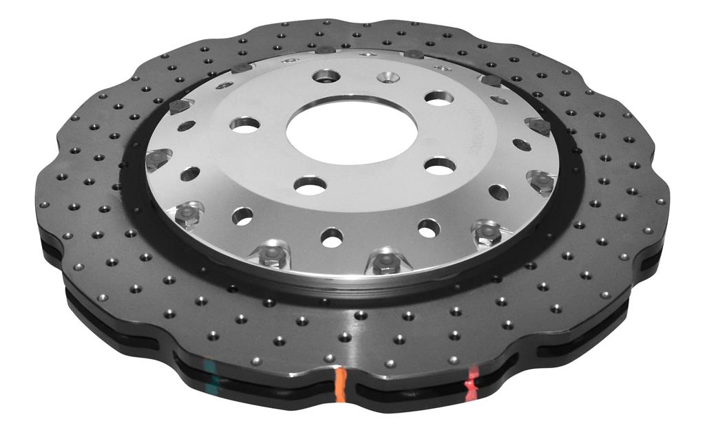 Disco de freno DBA serie 5000 - Perforado y Avellanado Sombrero Plateado DBA52834WSLVXD