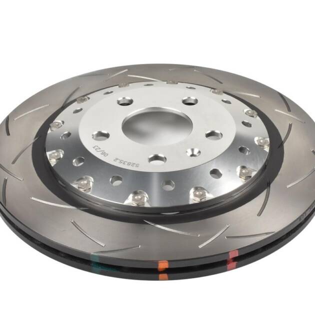 DBA Brake Disc 5000 series - T3 Slotted Silver Hat DBA52835SLVS