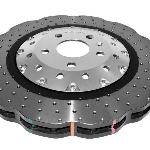 Disco de freno DBA serie 5000 - Perforado y Avellanado Sombrero Plateado DBA52836WSLVXD