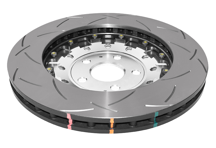 DBA Brake Disc 5000 series - T3 Slotted Silver Hat DBA52842SLVS - Image 2