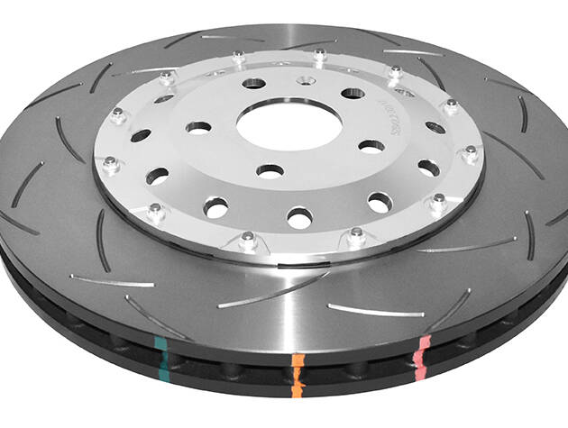 DBA Brake Disc 5000 series - T3 Slotted Silver Hat DBA52842SLVS