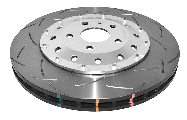 DBA Brake Disc 5000 series - T3 Slotted Silver Hat DBA52842SLVS