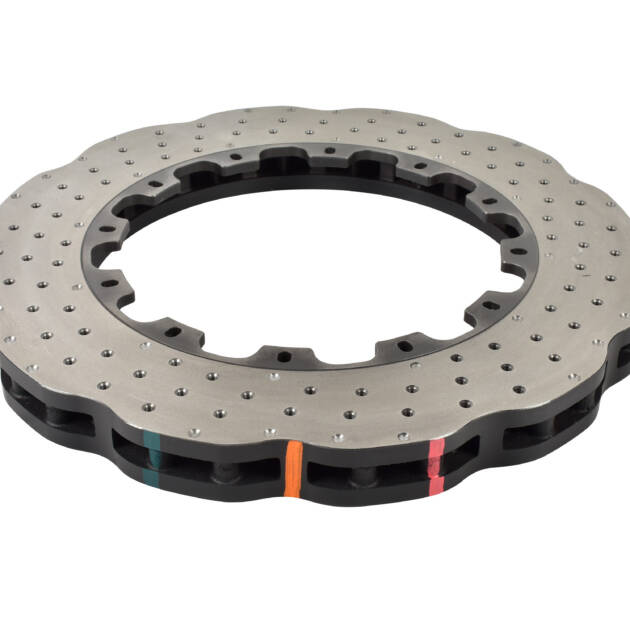 DBA Brake Disc 5000 series - Wave Crossed Drilled, Slotted & Dimpled - DBA52844.1WXD