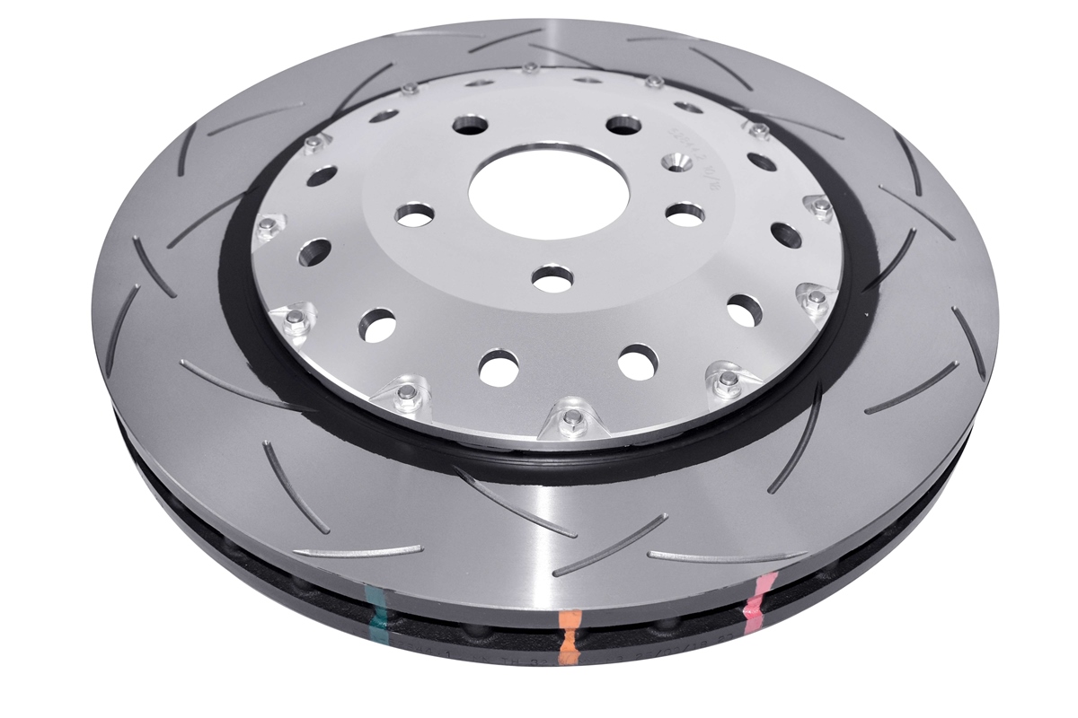 DBA Brake Disc 5000 series - T3 Slotted Silver Hat DBA52844SLVS